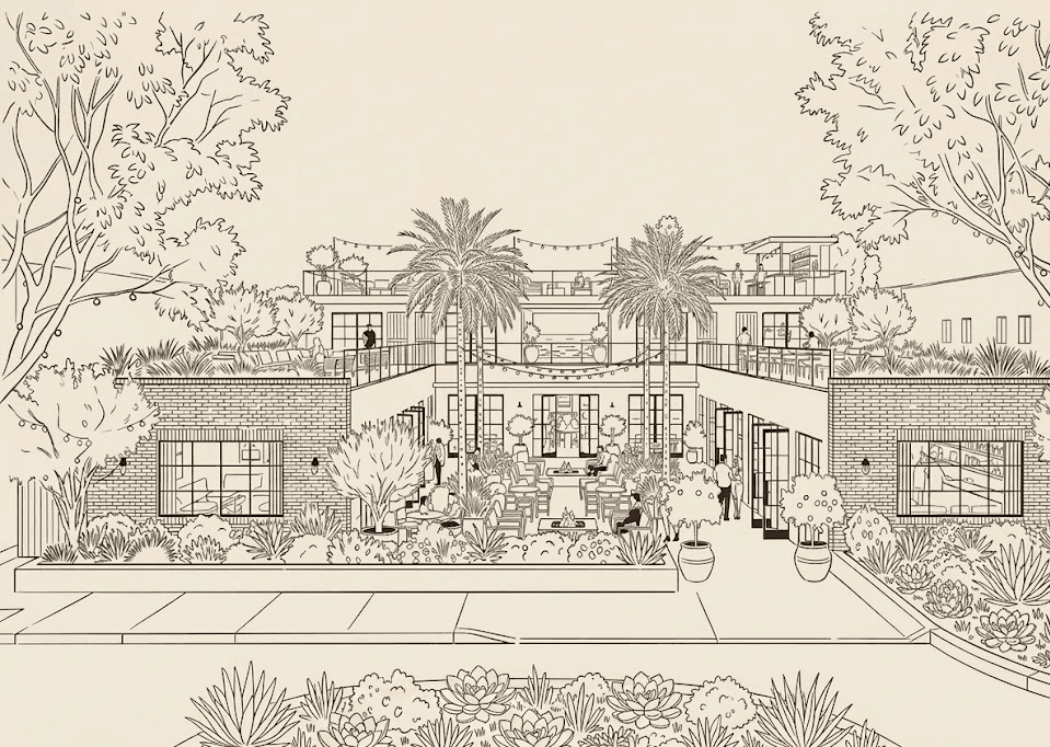Leucadia Beach Inn & Bistro rendering